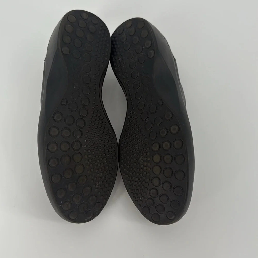 ECCO Gore-Tex Slip On Shoes Women's Size 7 Wide Width Black Wedge